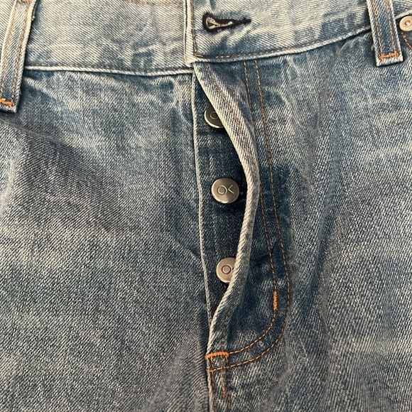 Outerknown S.E.A. Cali Vintage Straight Button Fly Organic Cotton Jeans 32 NWT - Picture 9 of 10